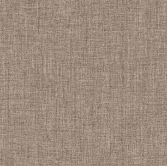 York Wallcoverings Egyptian Linen Brown Faux Fabric Wallpaper