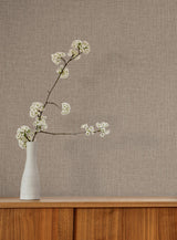 York Wallcoverings Egyptian Linen Brown Faux Fabric Wallpaper