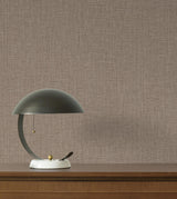 York Wallcoverings Egyptian Linen Brown Faux Fabric Wallpaper