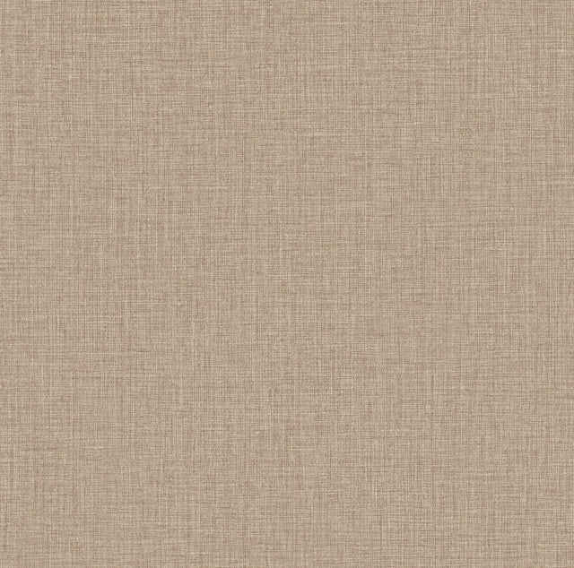 York Wallcoverings Egyptian Linen Light Brown Faux Fabric Wallpaper