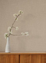 York Wallcoverings Egyptian Linen Light Brown Faux Fabric Wallpaper