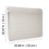 York Wallcoverings Fine Silk Light Grey Faux Fabric Wallpaper