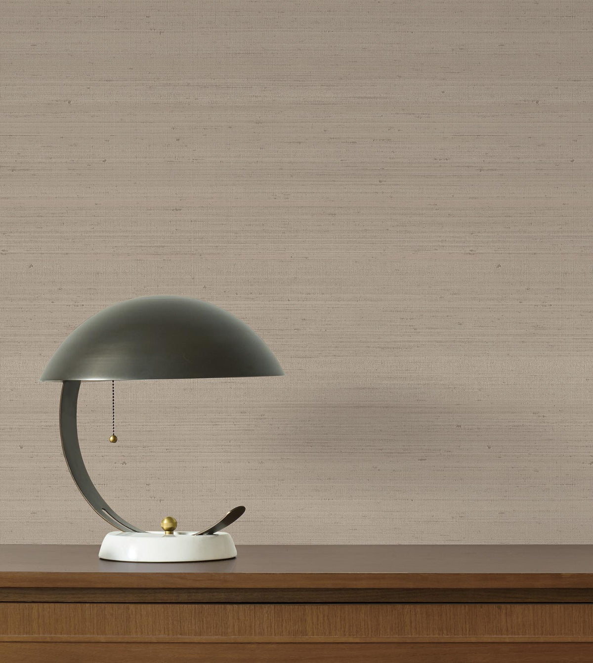 York Wallcoverings Fine Silk Light Brown Faux Fabric Wallpaper