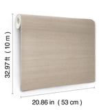 York Wallcoverings Fine Silk Light Brown Faux Fabric Wallpaper