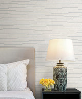 York Wallcoverings Latitude Ivory Striated Wallpaper