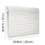 York Wallcoverings Latitude Ivory Striated Wallpaper