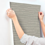 York Wallcoverings Latitude Grey Striated Wallpaper