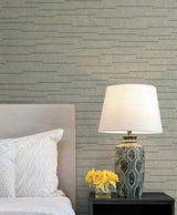 York Wallcoverings Latitude Grey Striated Wallpaper