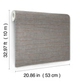 York Wallcoverings Latitude Dark Grey Striated Wallpaper