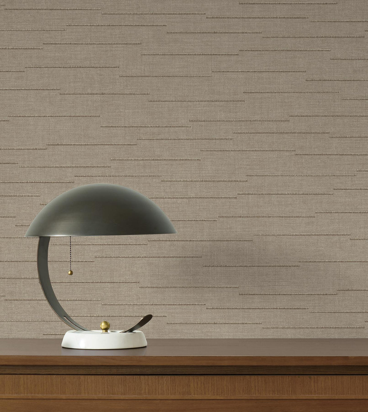 York Wallcoverings Latitude Taupe Striated Wallpaper