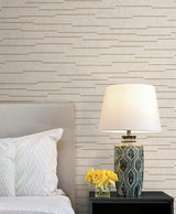 York Wallcoverings Latitude Beige Striated Wallpaper