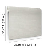 York Wallcoverings Sky Line Light Grey Textured Wallpaper