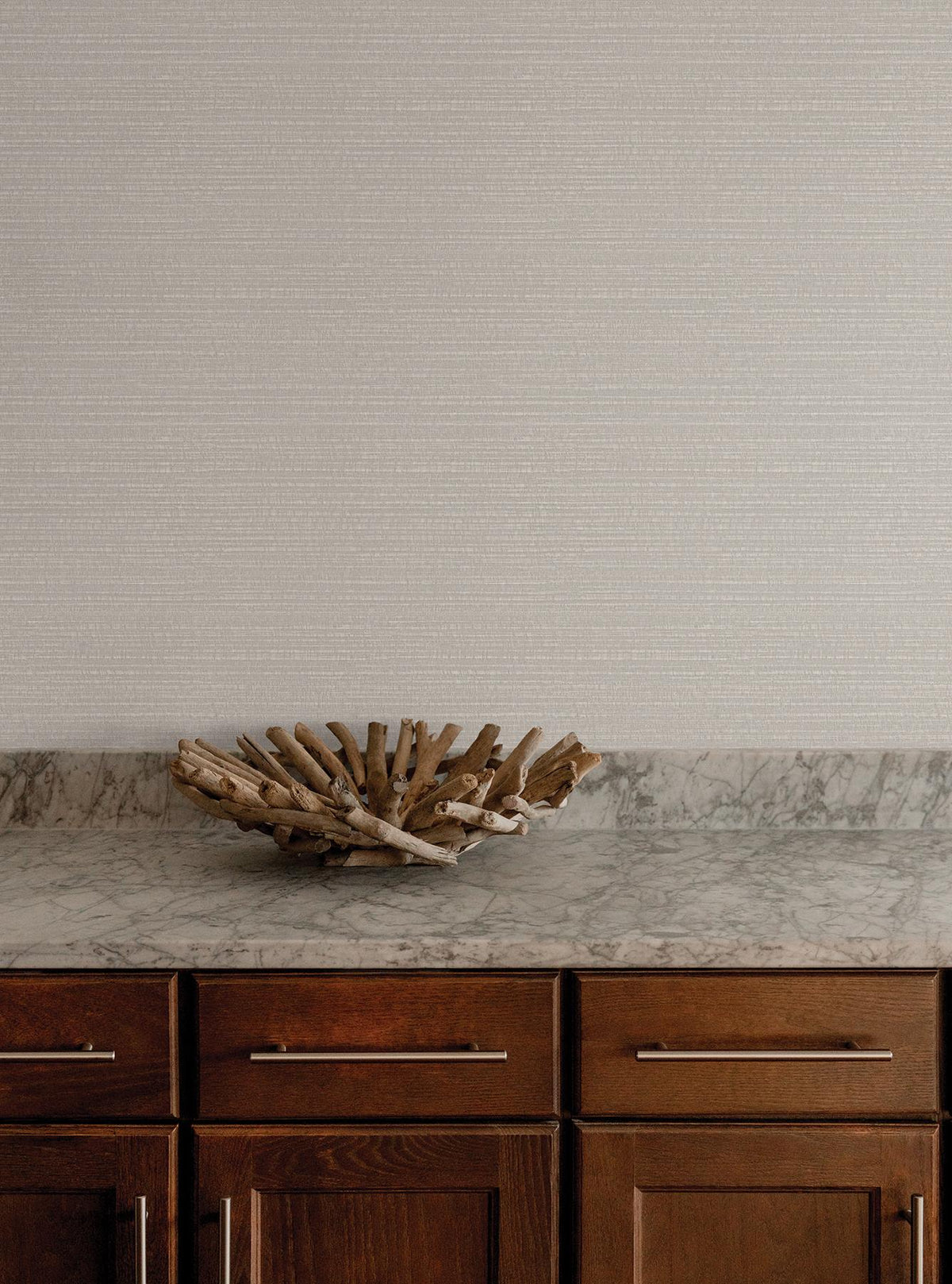 York Wallcoverings Sky Line Grey Textured Wallpaper