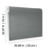 York Wallcoverings Sky Line Slate Textured Wallpaper