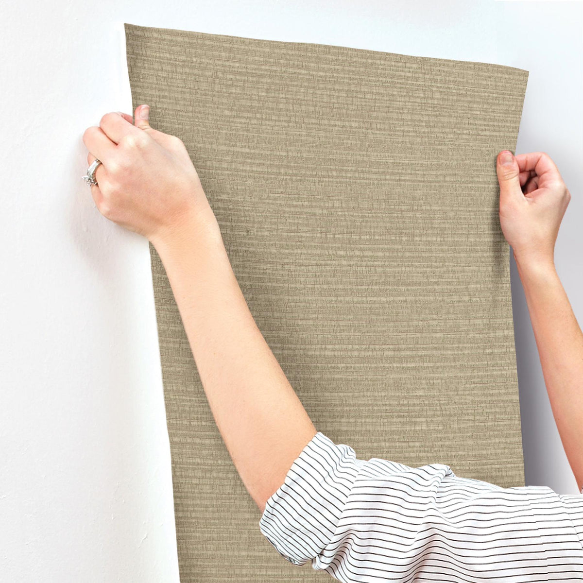 York Wallcoverings Sky Line Chestnut Textured Wallpaper