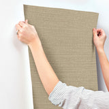 York Wallcoverings Sky Line Chestnut Textured Wallpaper
