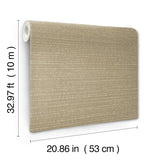York Wallcoverings Sky Line Chestnut Textured Wallpaper