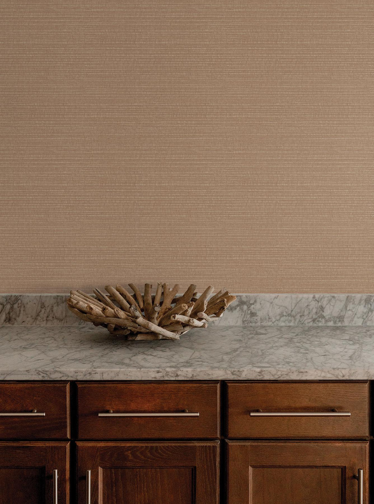York Wallcoverings Sky Line Rust Textured Wallpaper