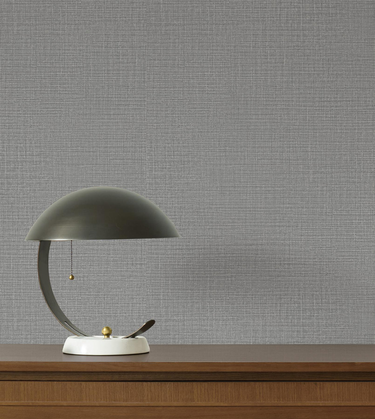 York Wallcoverings Georgette Dark Grey Faux Fabric Wallpaper