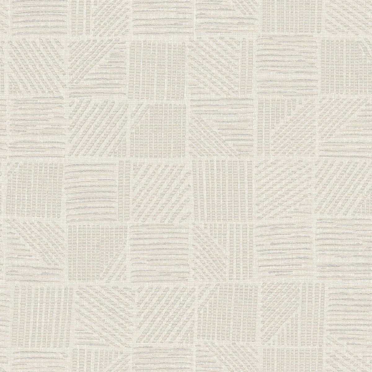 York Wallcoverings Chiseled Patchwork Beige Faux Fabric Wallpaper
