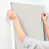York Wallcoverings Georgette Beige Faux Fabric Wallpaper