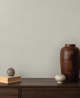 York Wallcoverings Georgette Beige Faux Fabric Wallpaper