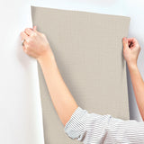 York Wallcoverings Georgette Light Brown Faux Fabric Wallpaper