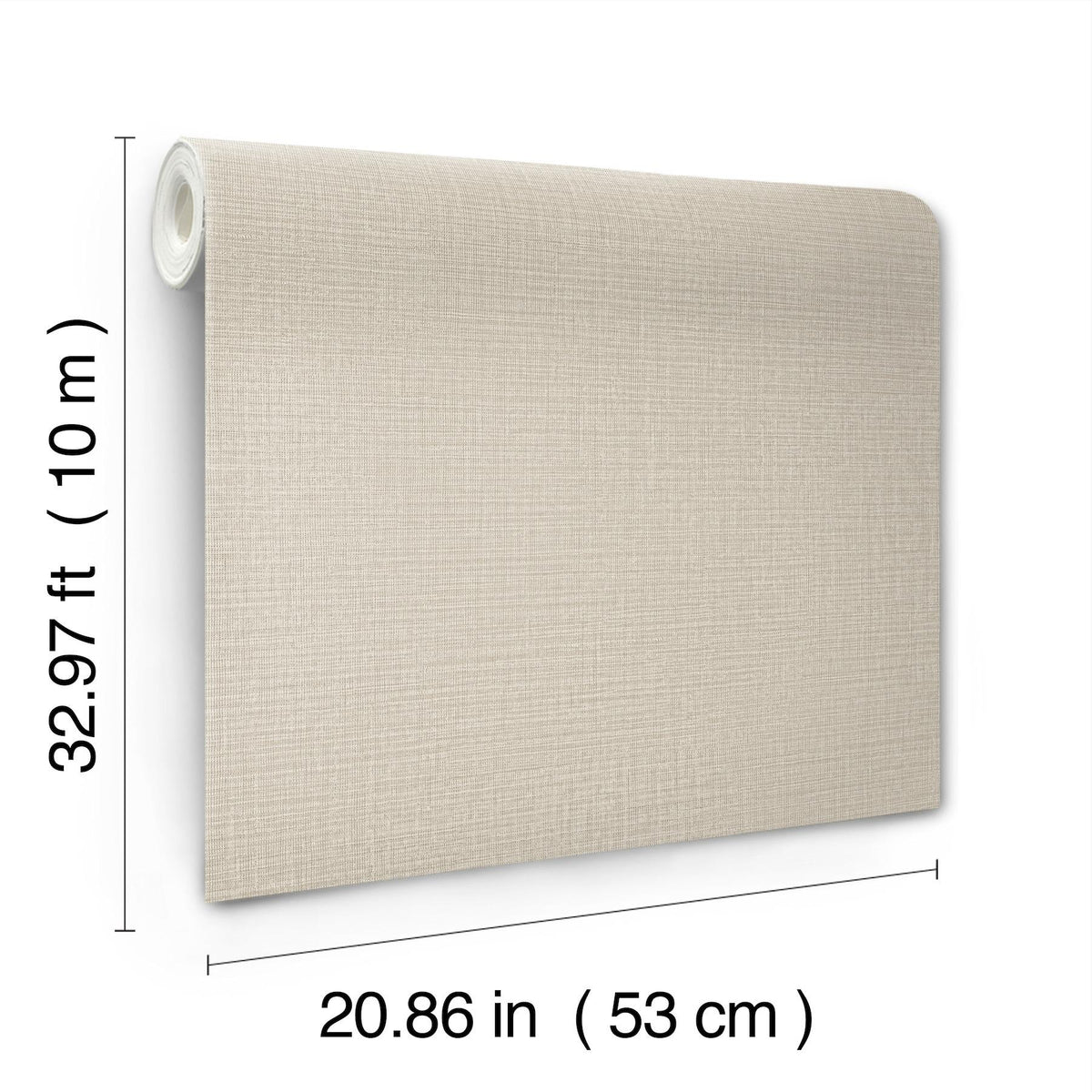 York Wallcoverings Georgette Light Brown Faux Fabric Wallpaper