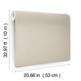 York Wallcoverings Georgette Light Brown Faux Fabric Wallpaper