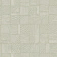 York Wallcoverings Chiseled Patchwork Sage Faux Fabric Wallpaper