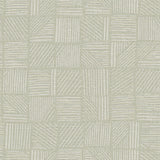 York Wallcoverings Chiseled Patchwork Sage Faux Fabric Wallpaper