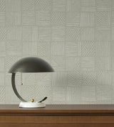 York Wallcoverings Chiseled Patchwork Sage Faux Fabric Wallpaper