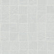 York Wallcoverings Chiseled Patchwork Grey Faux Fabric Wallpaper