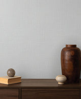 York Wallcoverings Georgette Light Grey Faux Fabric Wallpaper