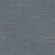 York Wallcoverings Chiseled Patchwork Sapphire Faux Fabric Wallpaper