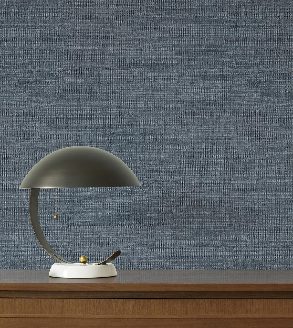York Wallcoverings Georgette Sapphire Faux Fabric Wallpaper