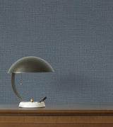 York Wallcoverings Georgette Sapphire Faux Fabric Wallpaper