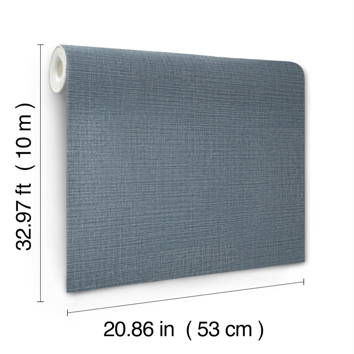 York Wallcoverings Georgette Sapphire Faux Fabric Wallpaper