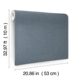 York Wallcoverings Georgette Sapphire Faux Fabric Wallpaper