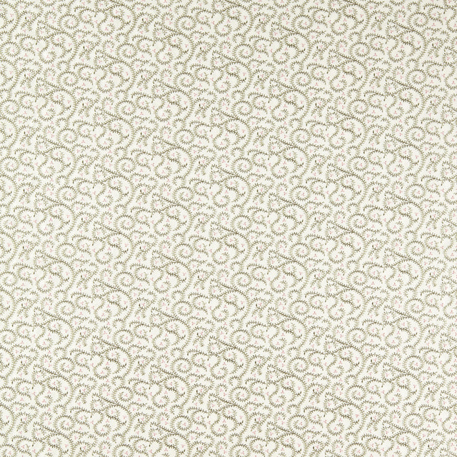 Clarke & Clarke BUTA EMBROIDERY SAGE/BLUSH Fabric