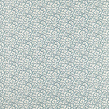 Clarke & Clarke BUTA EMBROIDERY TEAL Fabric