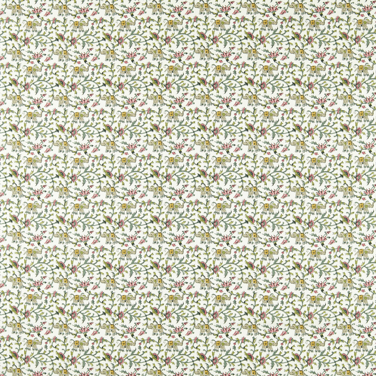 Clarke & Clarke HATHI SAGE/BLUSH Fabric