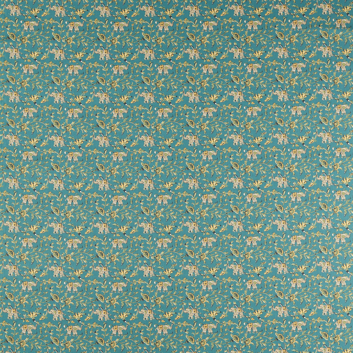 Clarke & Clarke HATHI TEAL Fabric