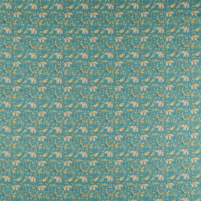 Clarke & Clarke HATHI TEAL Fabric