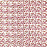 Clarke & Clarke HATHI EMBROIDERY RASPBERRY Fabric