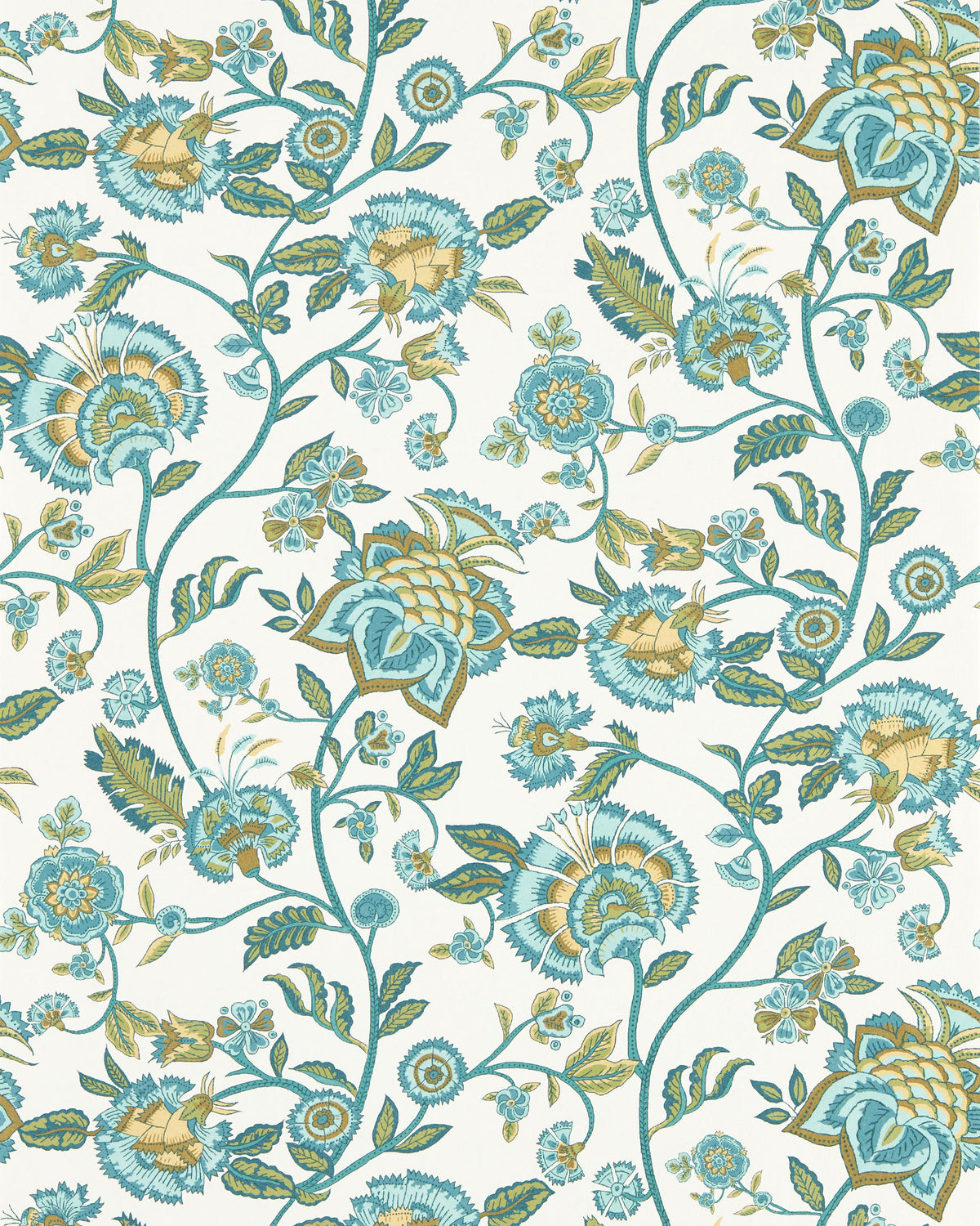 Clarke & Clarke BARMERI TEAL WP Wallpaper