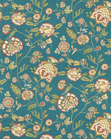 Clarke & Clarke BARMERI SPICE TEAL WP Wallpaper