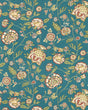 Clarke & Clarke BARMERI SPICE TEAL WP Wallpaper