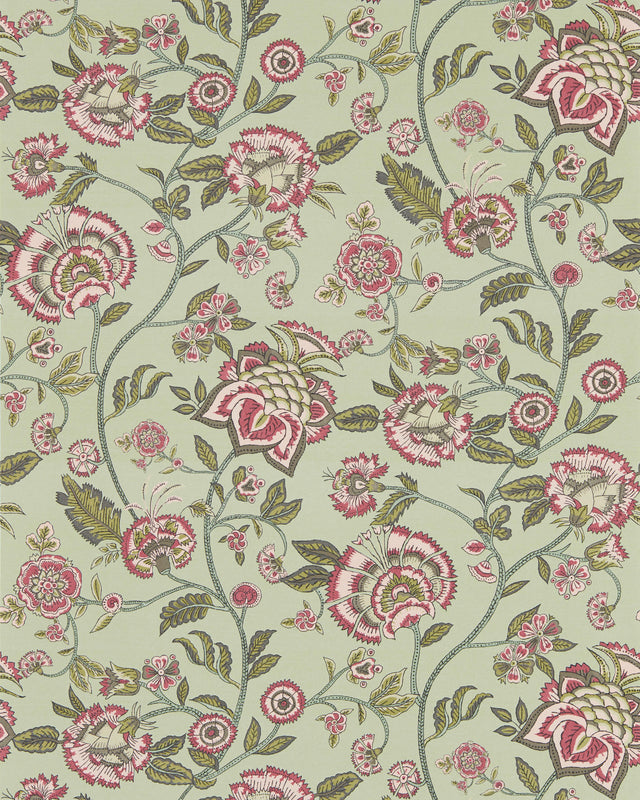 Clarke & Clarke BARMERI SAGE/BLUSH WP Wallpaper