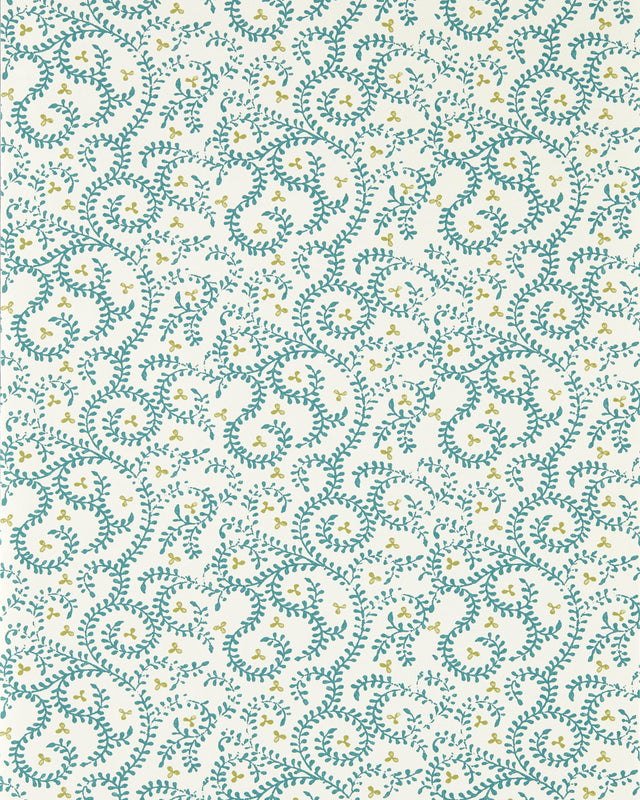 Clarke & Clarke BUTA TEAL WP Wallpaper